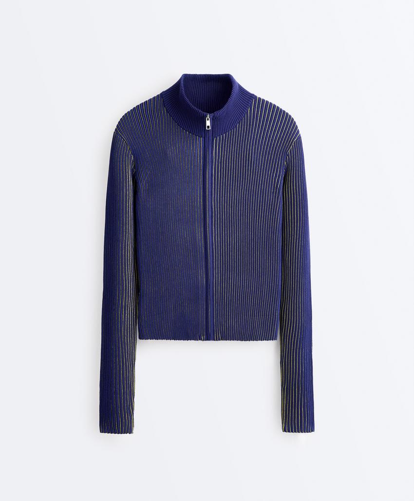 Облегающий вязаный жакет