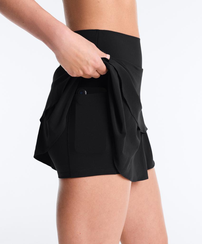 Мини-юбка с оборками