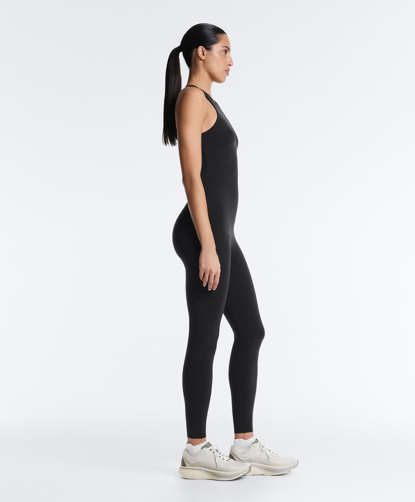 Длинный компрессионный комбинезон с галтерным верхом