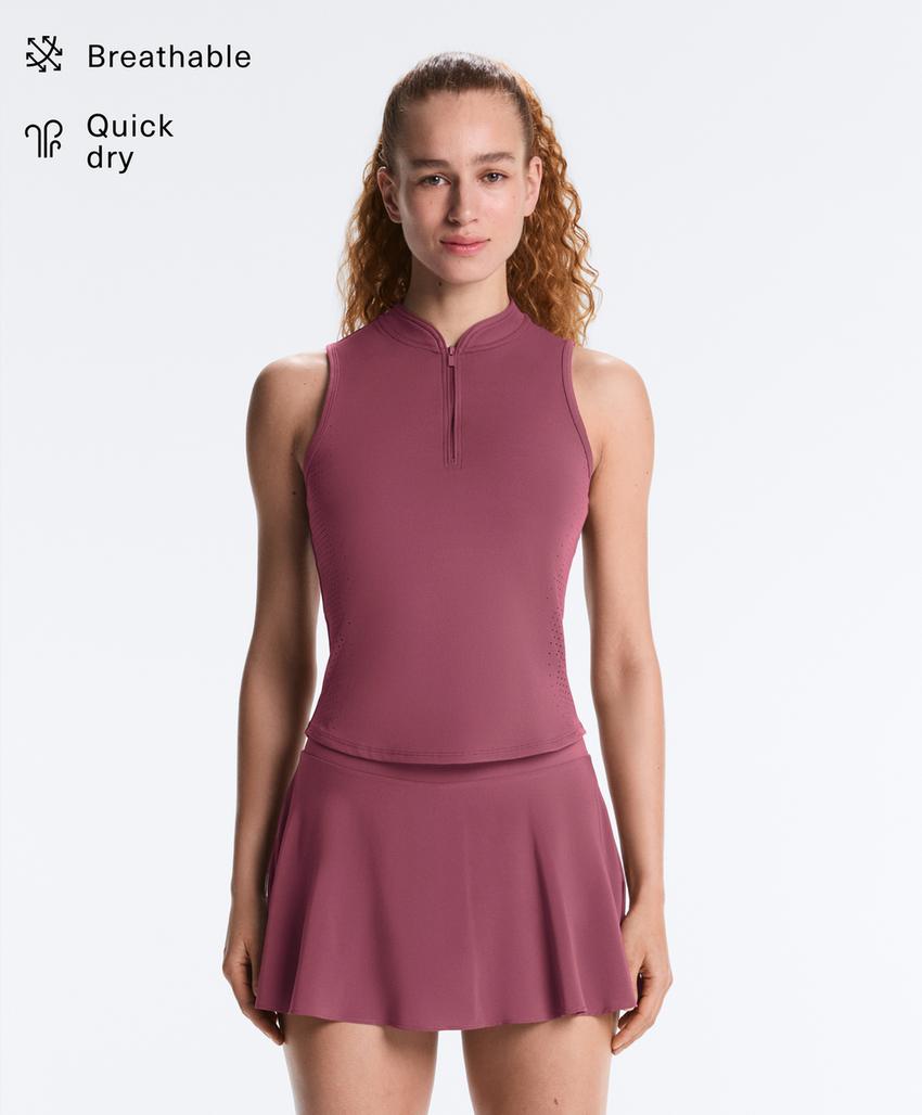 Майка без рукавов с застежкой на половину