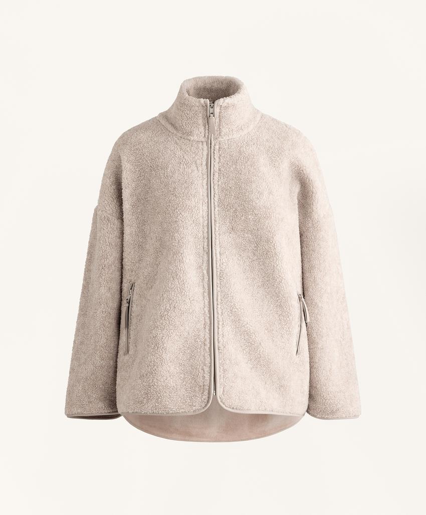 Джинсовая куртка с искусственным мехом в стиле oversize