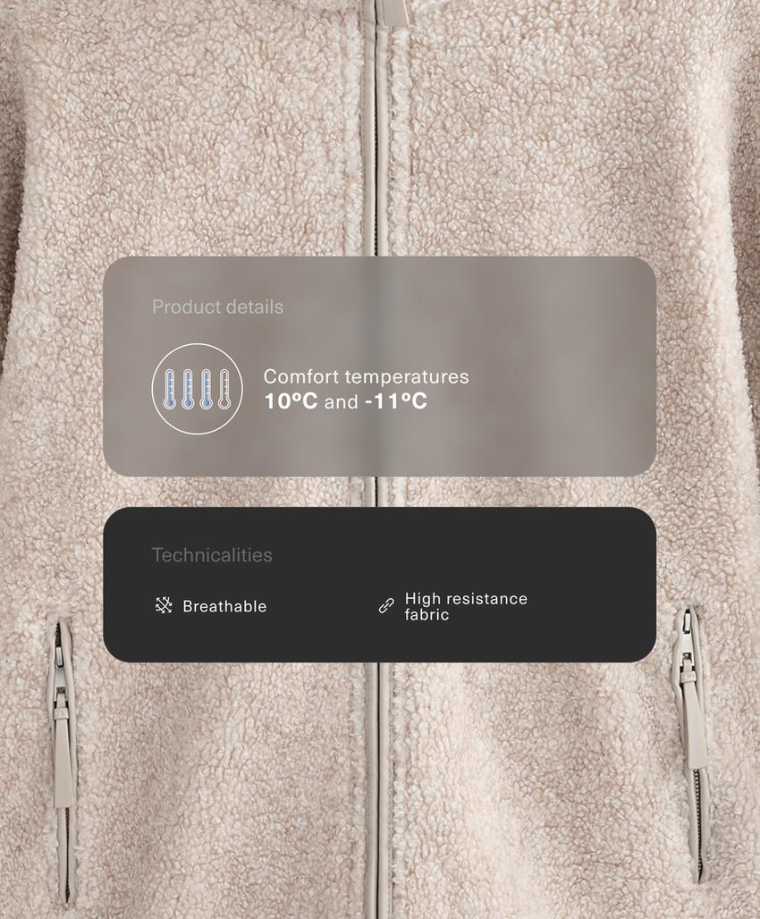 Джинсовая куртка с искусственным мехом в стиле oversize