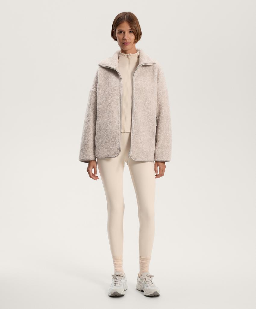 Джинсовая куртка с искусственным мехом в стиле oversize