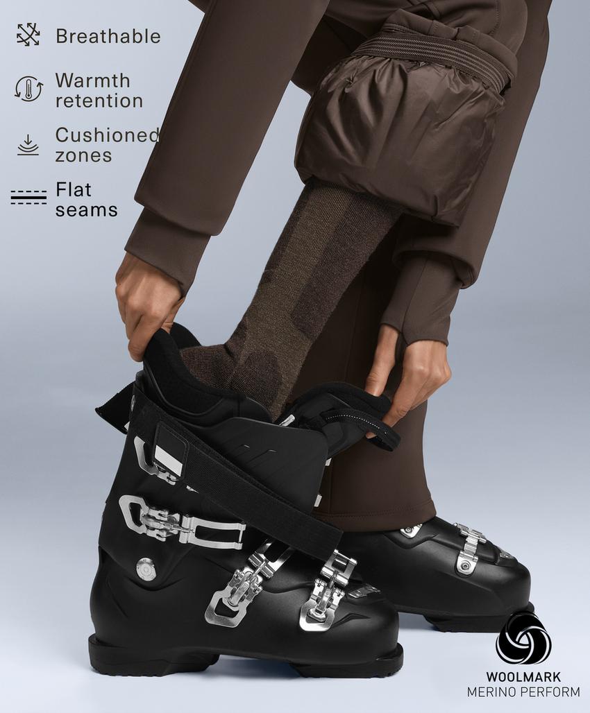 Длинные носки для горных лыж из шерсти woolmark®