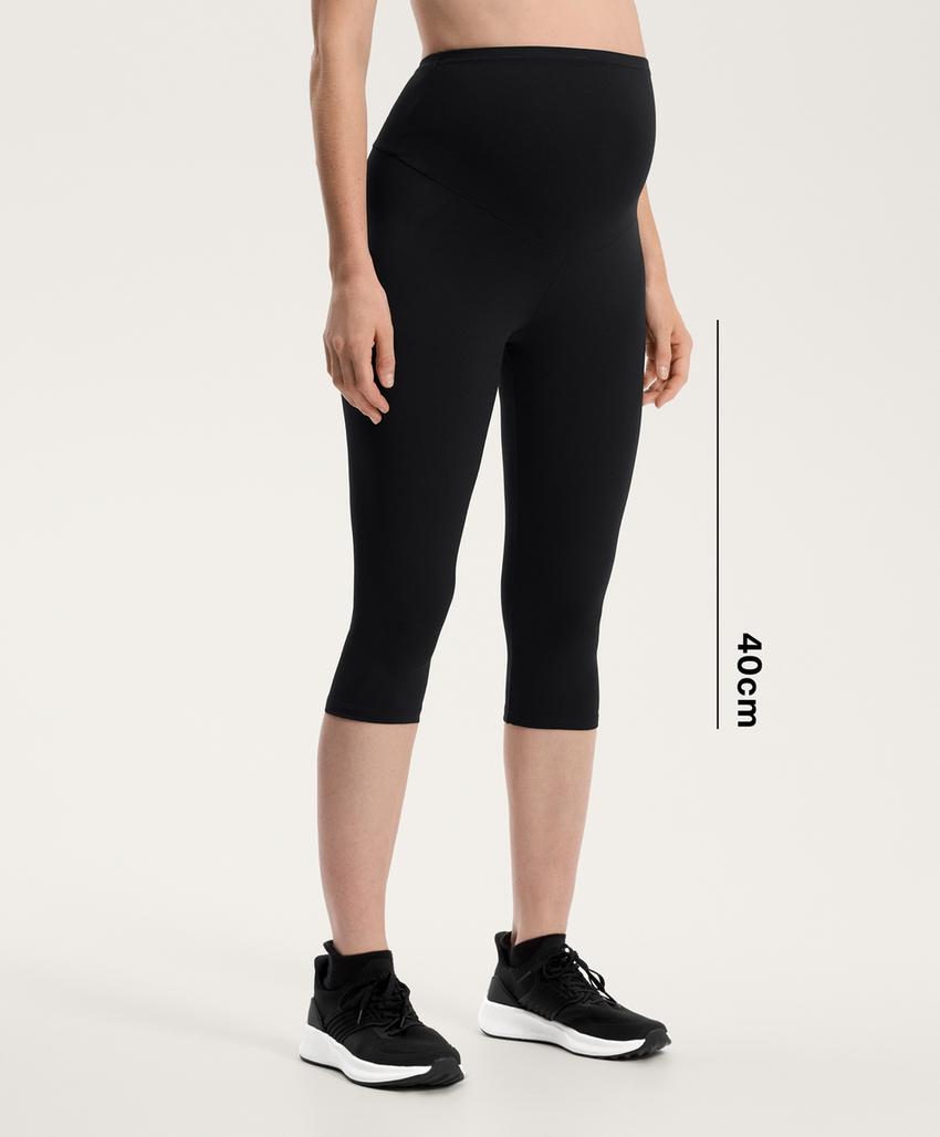 Комфортные беременные леггинсы длиной до колена comfortlux 40 см