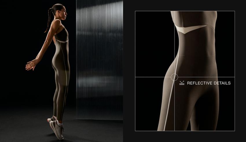 Компрессионный костюм с отражающими элементами