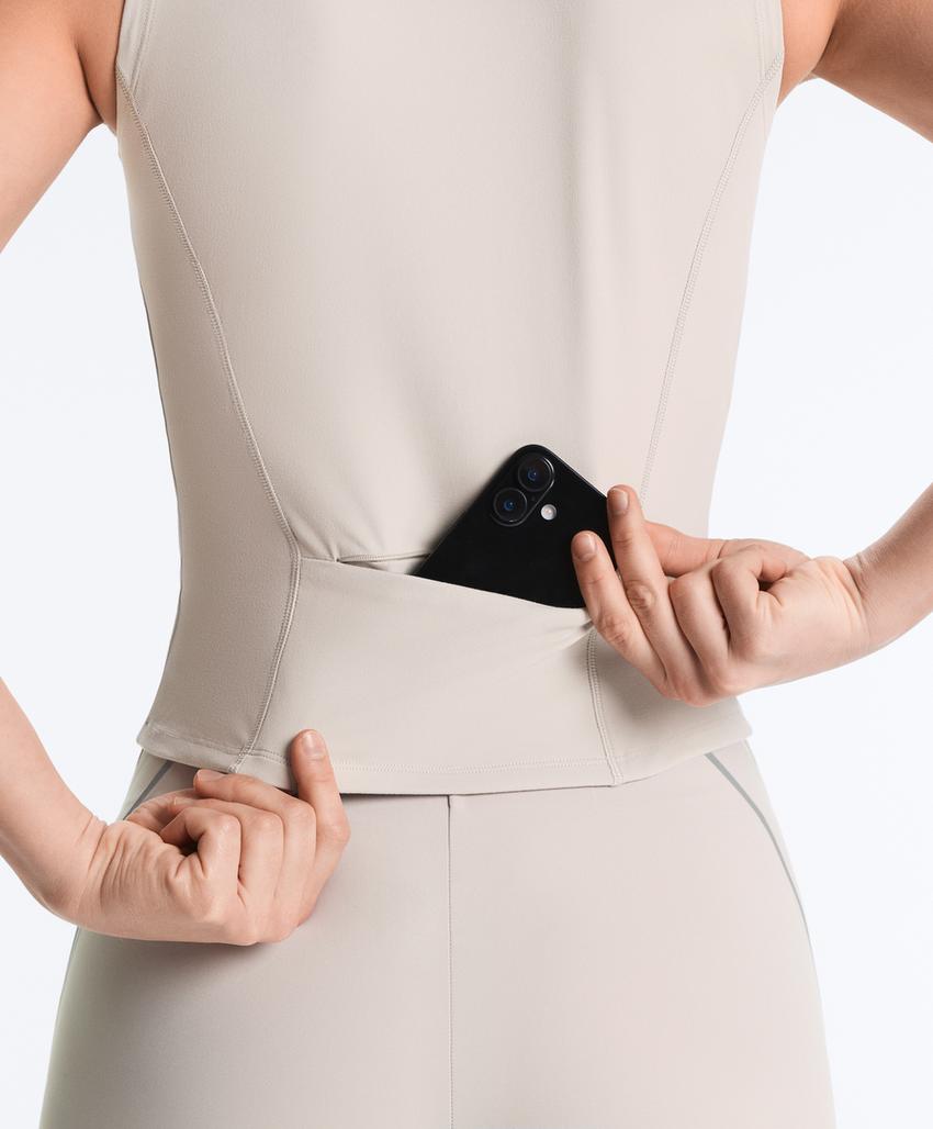 Майка без рукавов с молнией