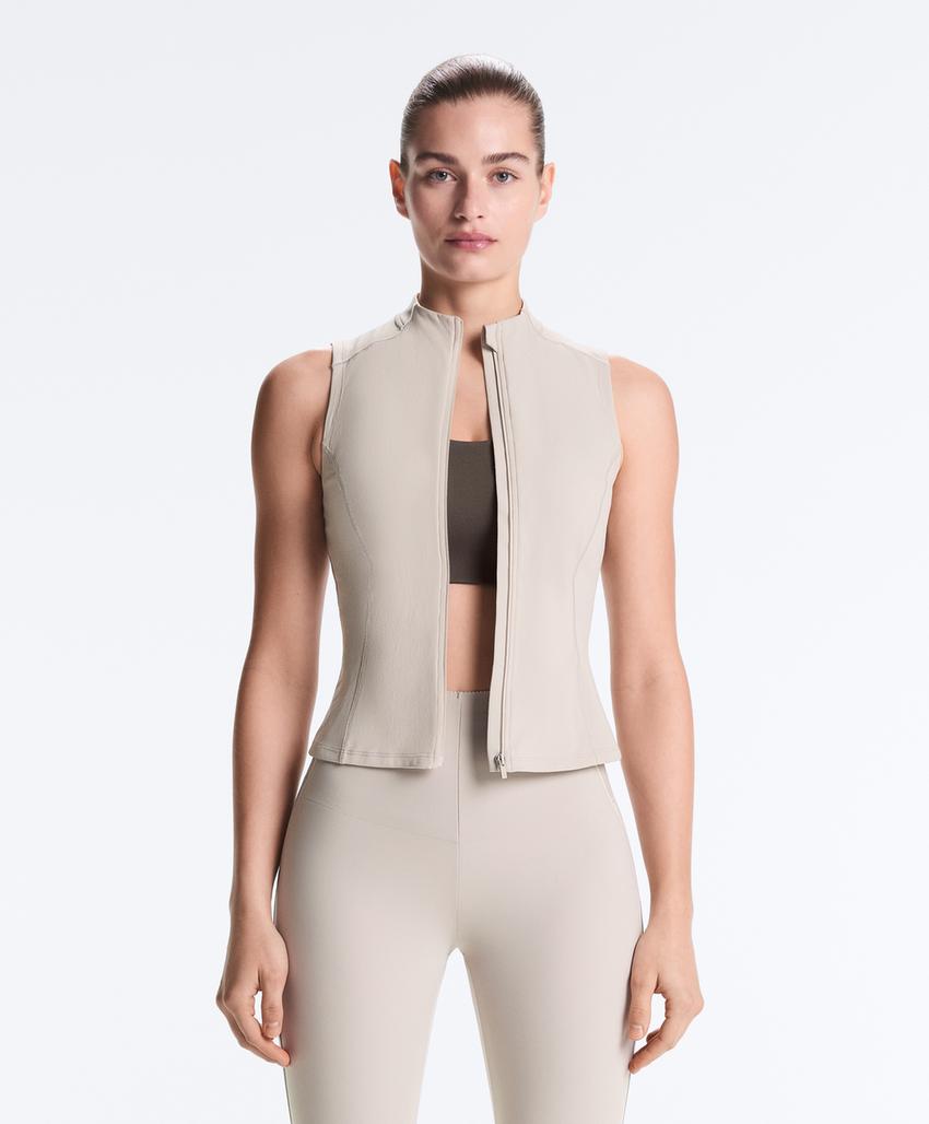 Майка без рукавов с молнией