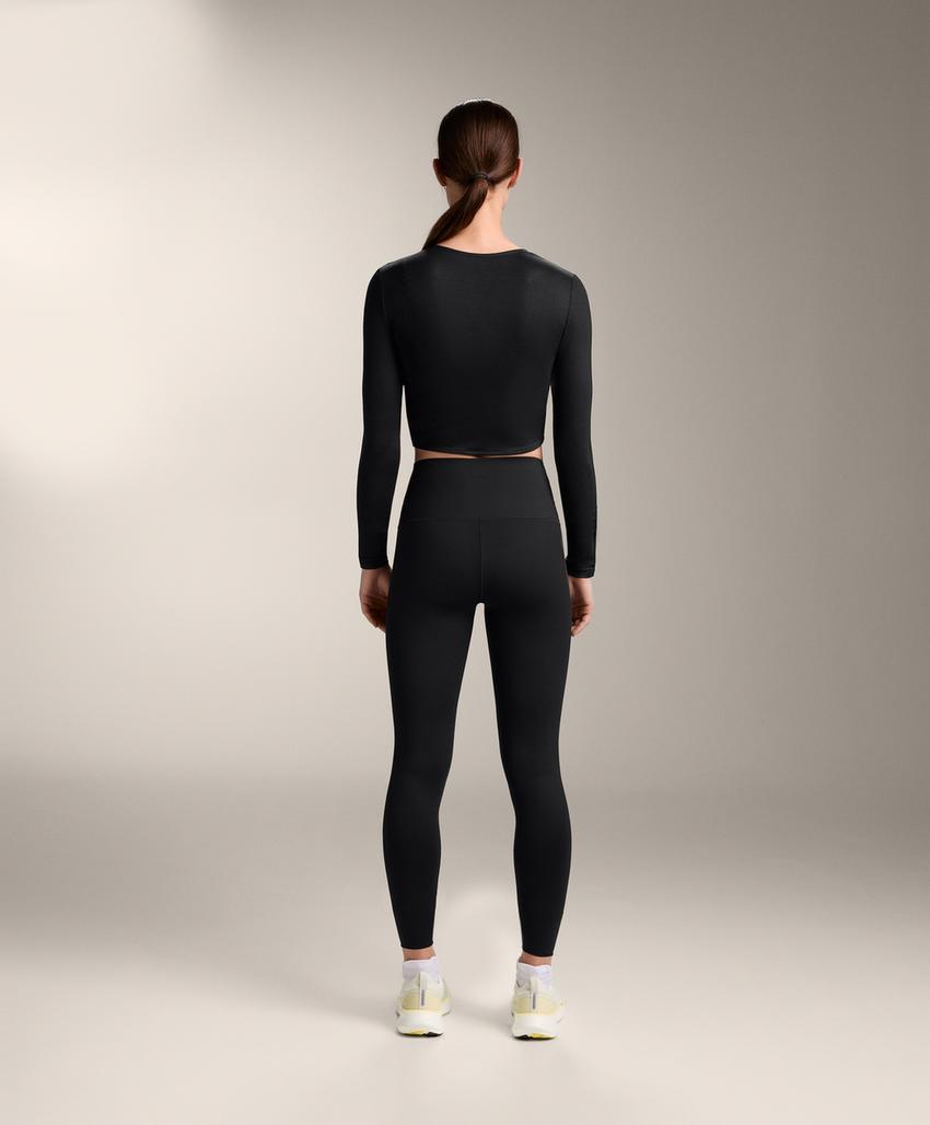 Многофункциональная длиннорукавная футболка из смесовой лиоцелл с завязкой