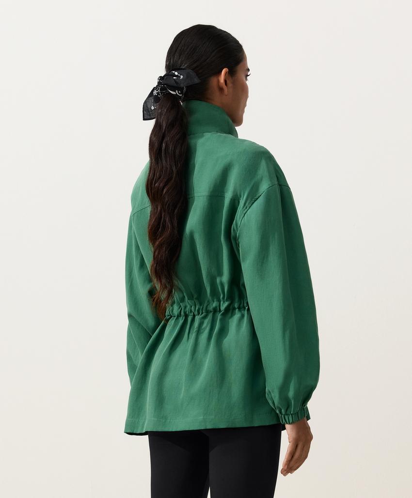 Пиджак с завышенной талией из смеси ленселла и 24% льна