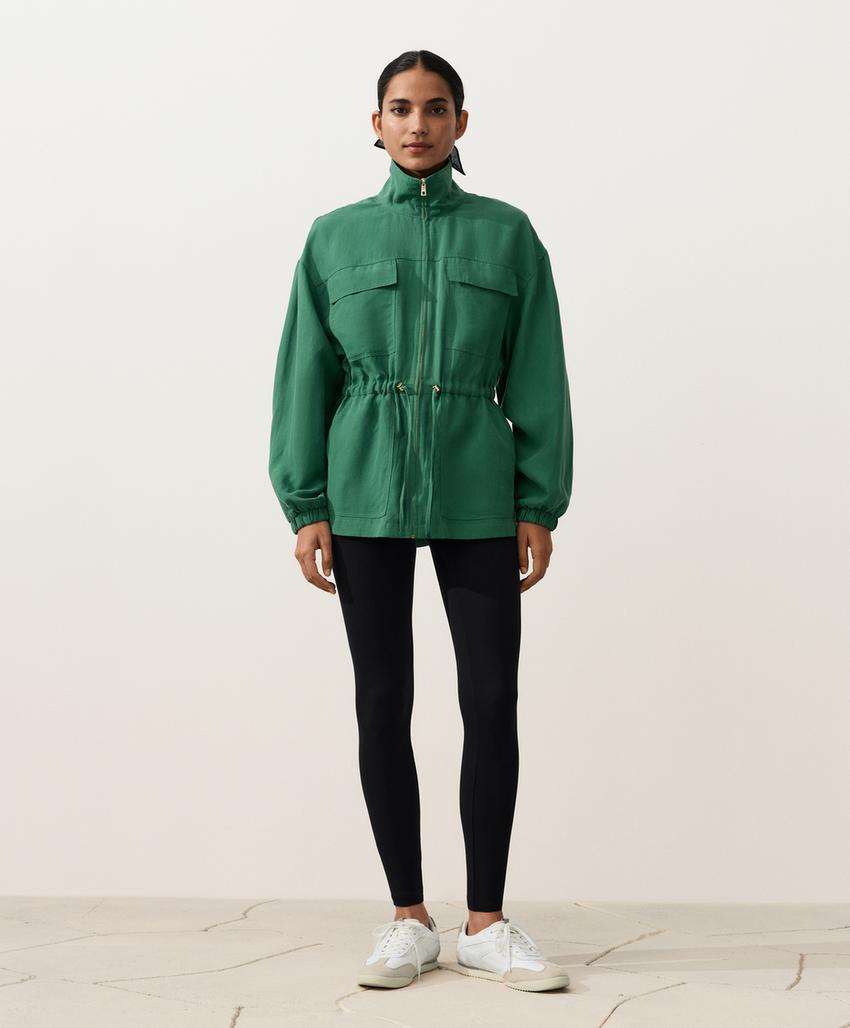 Пиджак с завышенной талией из смеси ленселла и 24% льна