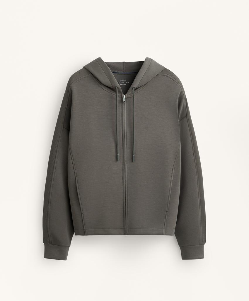 Куртка с капюшоном, детали Rib, с модалом Brushed