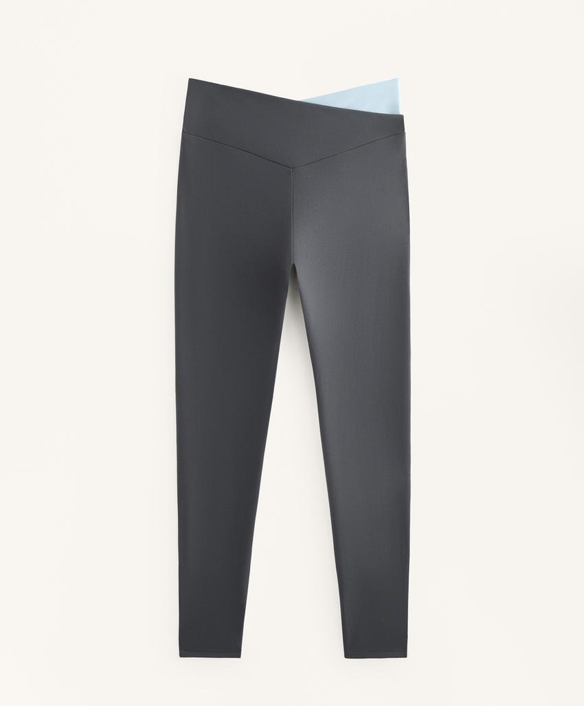 Леггинсы с высокой талией и контрастной отделкой до щиколотки comfortlux