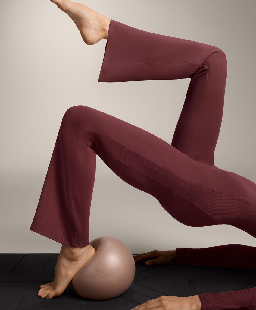 Брюки клеш в рубчик Comfortlux с завышенной талией