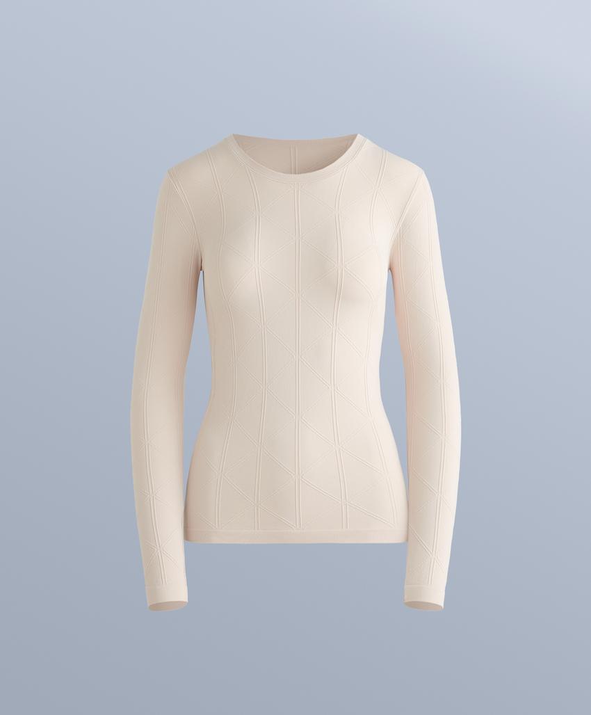 Термофутболка с жаккардовым узором seamless base layer