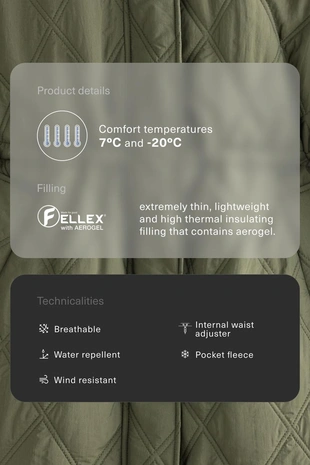 WATER-REPELLENT FELLEX® AEROGEL PADDED JACKET- Заказать в России