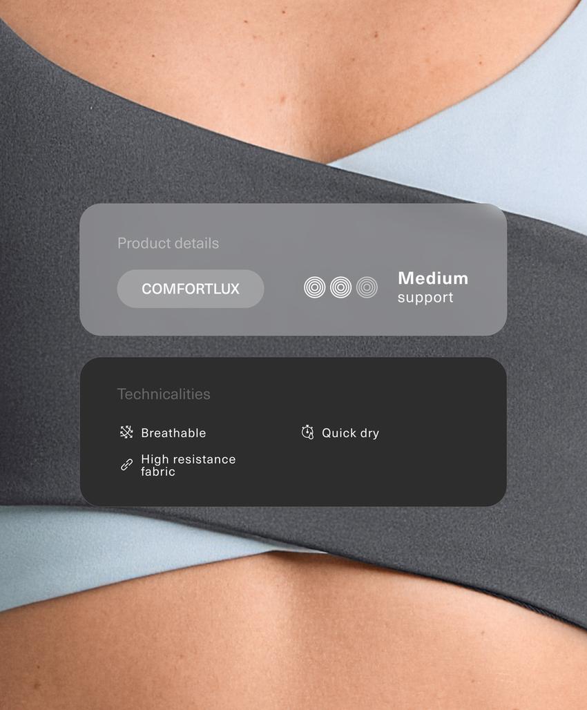 Спортивный бюстгальтер comfortlux средней поддержки