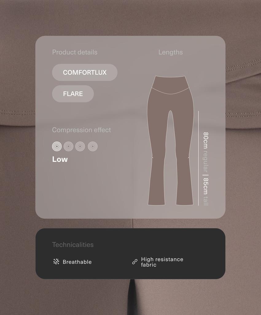 Брюки comfortlux с высокой талией и расклешенными штанинами