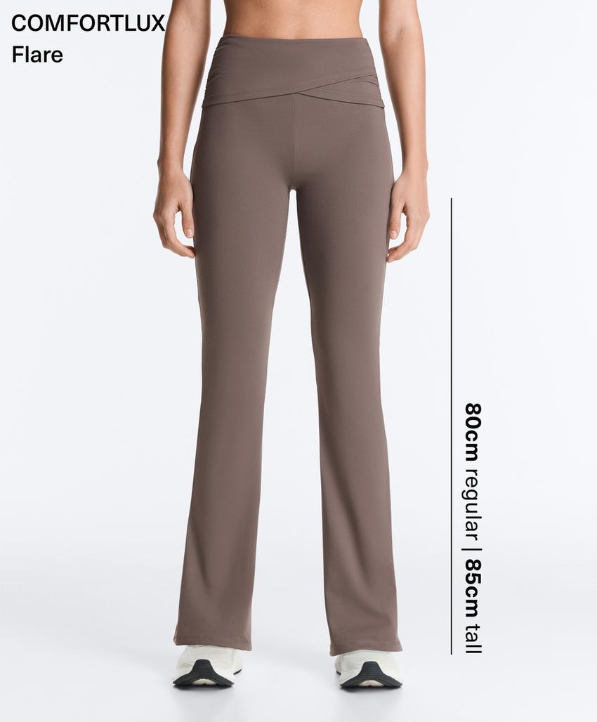 Брюки comfortlux с высокой талией и расклешенными штанинами