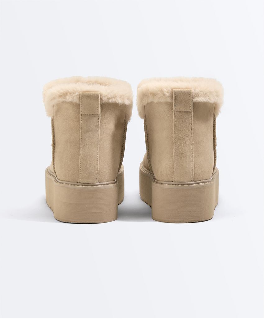 Ботинки на платформе из кожи