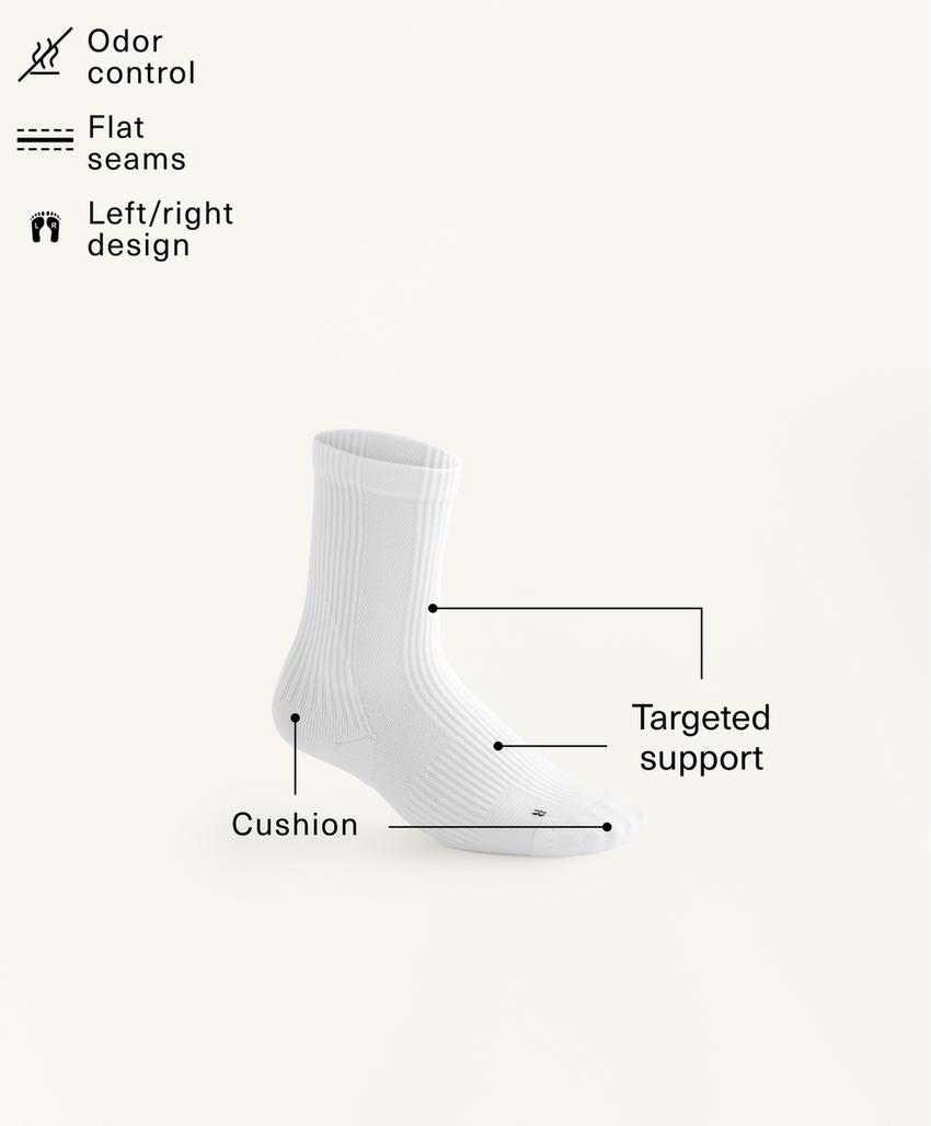 3 пары классических спортивных носков из полиамидного смесового волокна