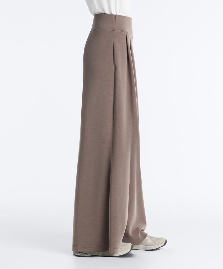 Широкие брюки из модала с мягким касанием и корсетным поясом