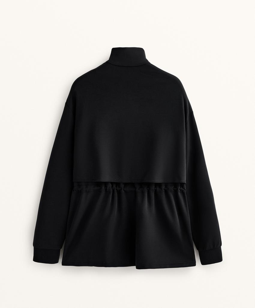 Длинный пиджак из мягкого модала с карманами