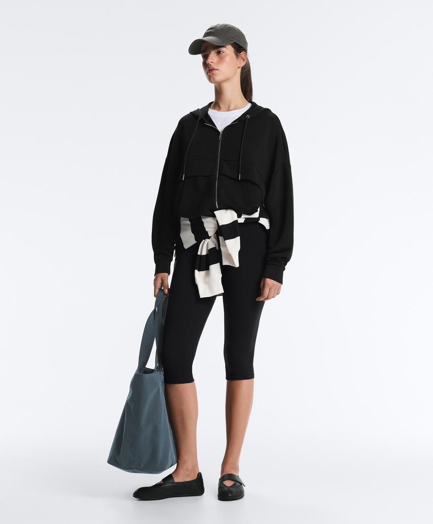 Толстовка с молнией из мягкого модала