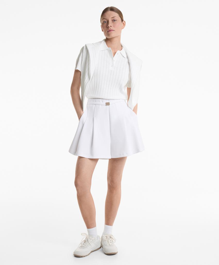 Поло с полупрозрачным узором