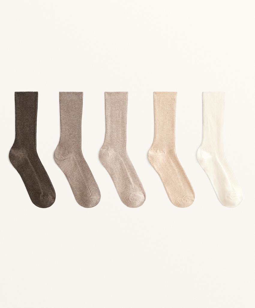 Набор из 5 пар классических носков из хлопка