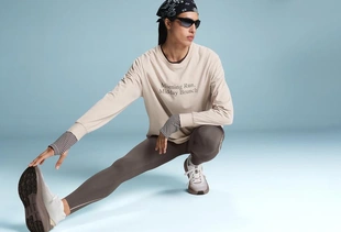 HIGH-RISE COMPRESSIVE REFLECTIVE CORE CONTROL ANKLE-LENGTH LEGGINGS- Заказать в России