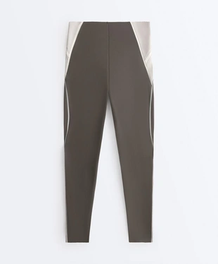 HIGH-RISE COMPRESSIVE REFLECTIVE CORE CONTROL ANKLE-LENGTH LEGGINGS- Заказать в России