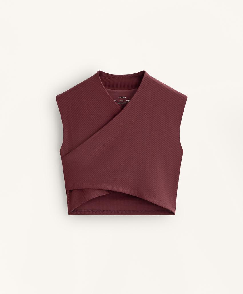 Удобный топ без рукавов с переплетенными лямками comfortlux