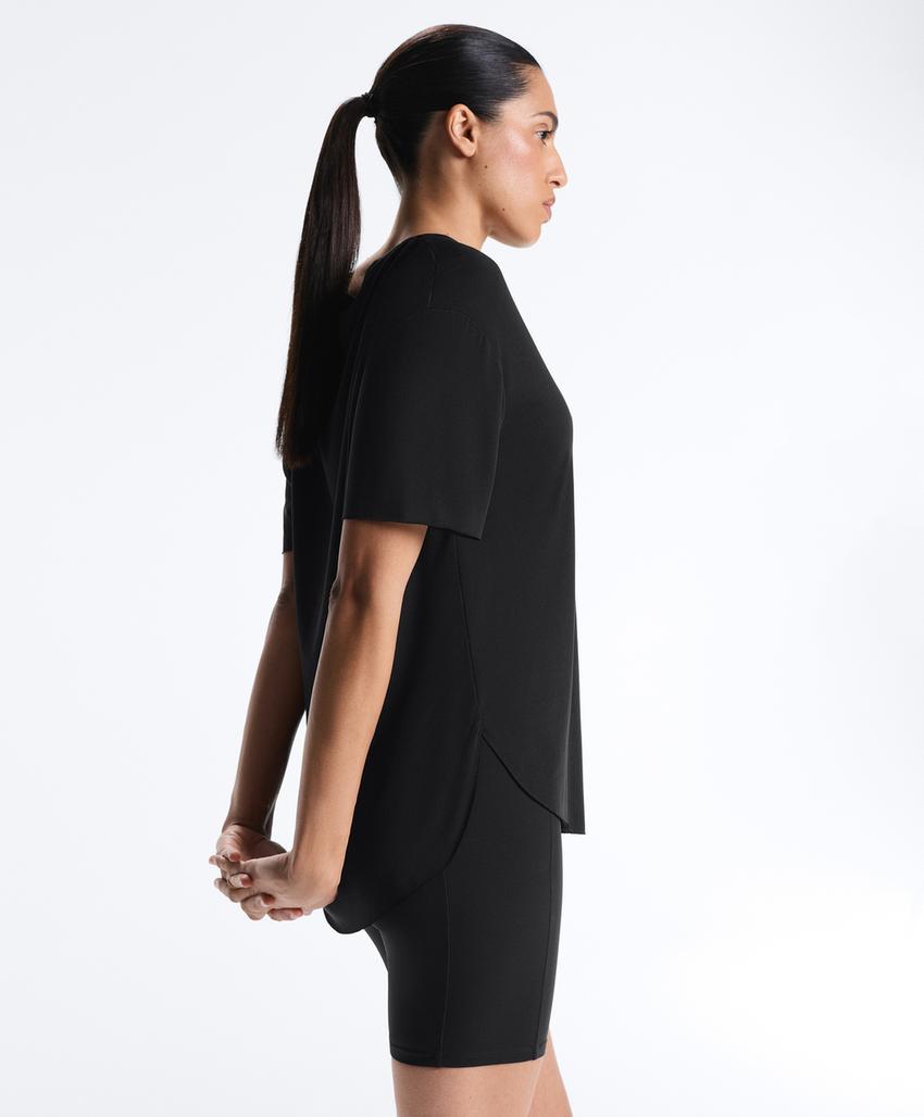 Футболка из модального микса с короткими рукавами