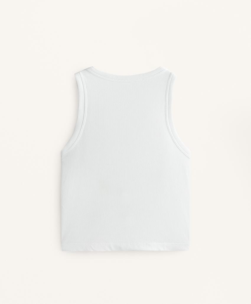 Длинный топ из рибованного модального трикотажа