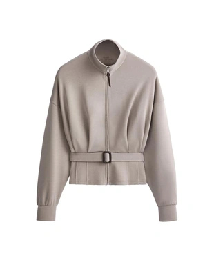 Куртка-корсет с поясом, модал, мягкая- Заказать в России