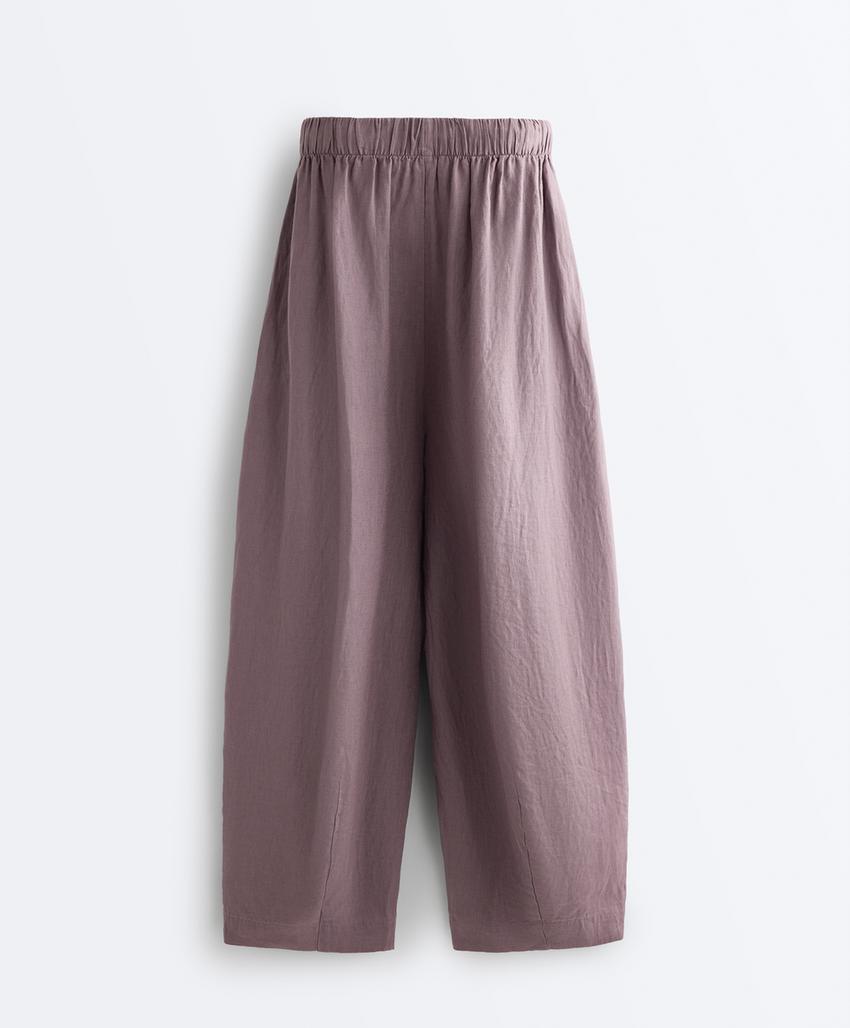 Штаны-бананы из 100% льна