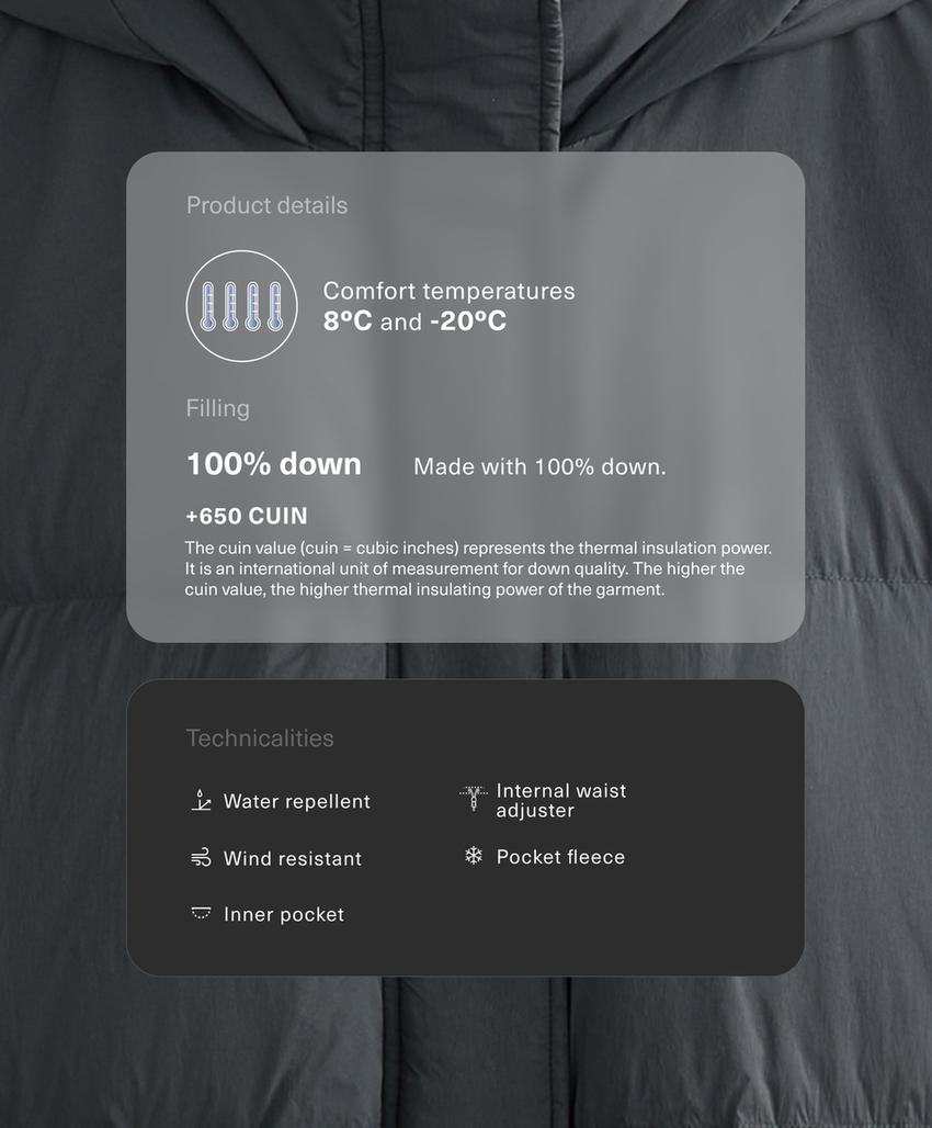 Куртка-пуховик короткая 100% пух