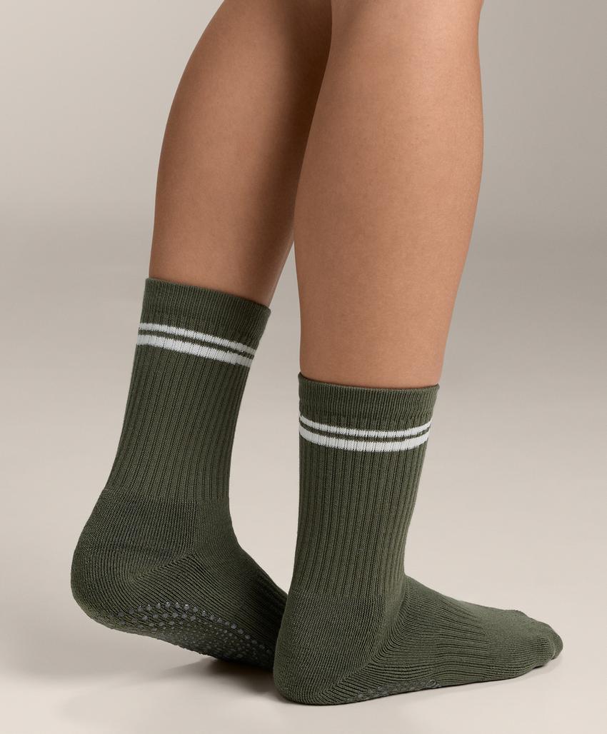 2 пары классических носков для йоги и пилатес из хлопкового смесового материала