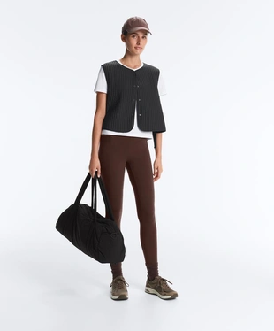 Тонкий стеганый нейлоновый жилет- Заказать в России