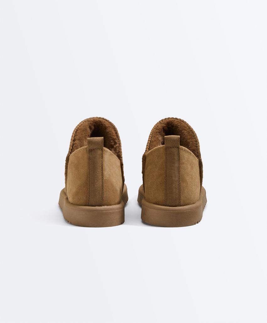 Кожаные ботильоны