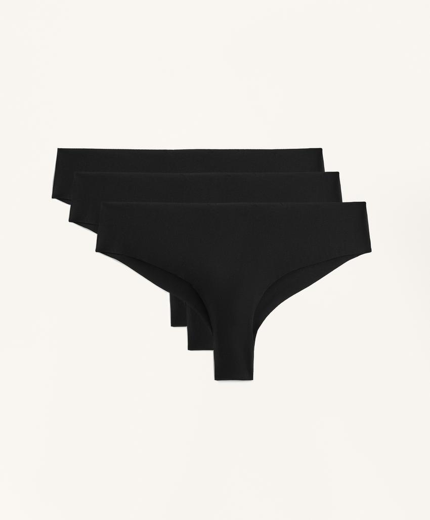 Трусики-бразильяны из невидимого полиамидного микса (чики)