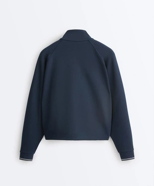 Куртка пике из хлопка с контрастным PIPING- Заказать в России