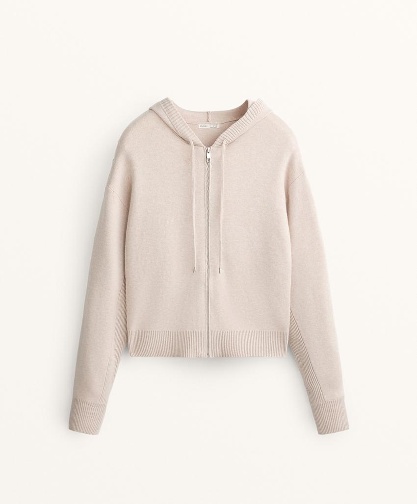 Трикотажная куртка с капюшоном