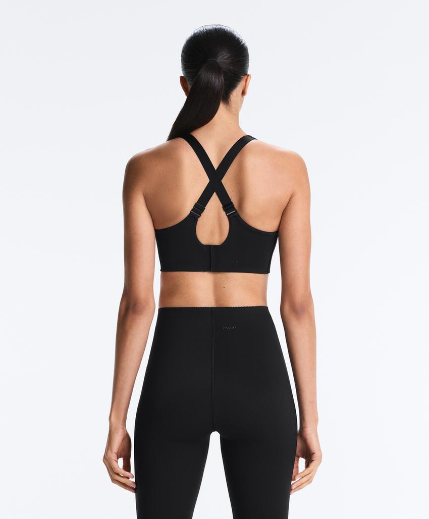 Компрессионный спортивный топ с крестообразной спинкой и плотной поддержкой