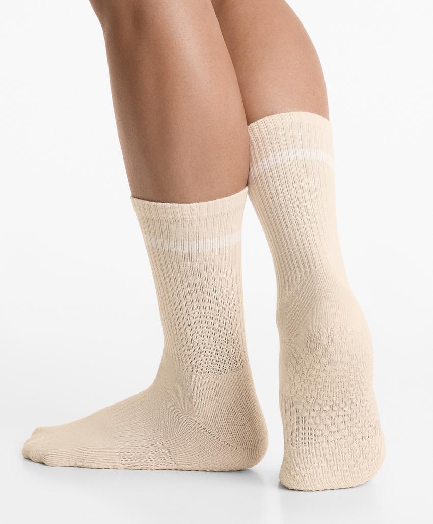 Носки из хлопковой смеси для йоги и пилатеса, 2 пары