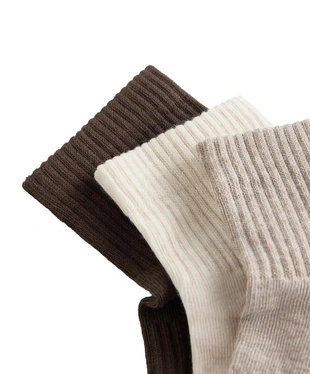 3 пары коротких носков из ткани с хлопком- Заказать в России