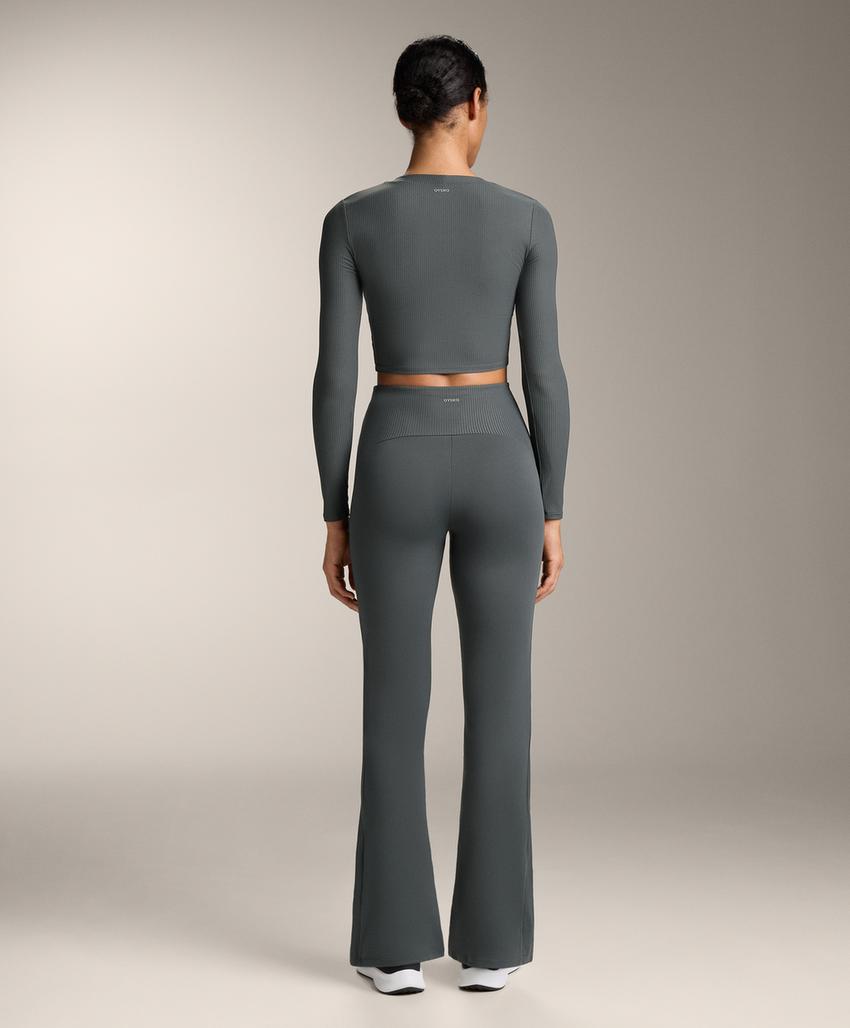 Футболка с длинным рукавом из ребристого материала comfortlux