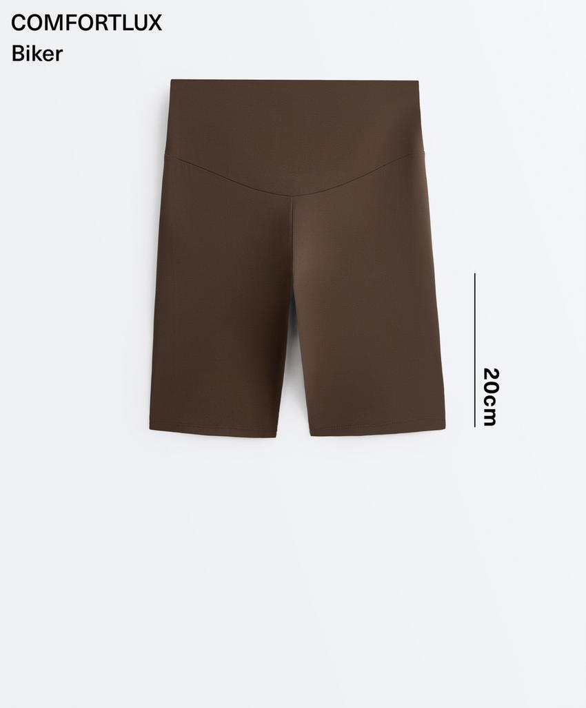 Леггинсы comfortlux с высокой посадкой 20 см байкерские