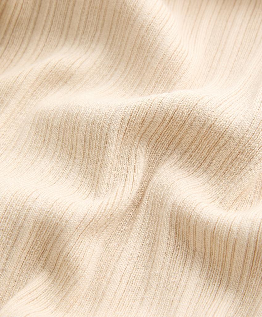 Топ из ребристого трикотажа